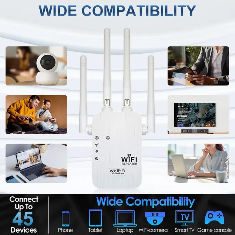 WiFi Extender 2025, Dual Band (5GHz/2.4GHz) Signal Booster