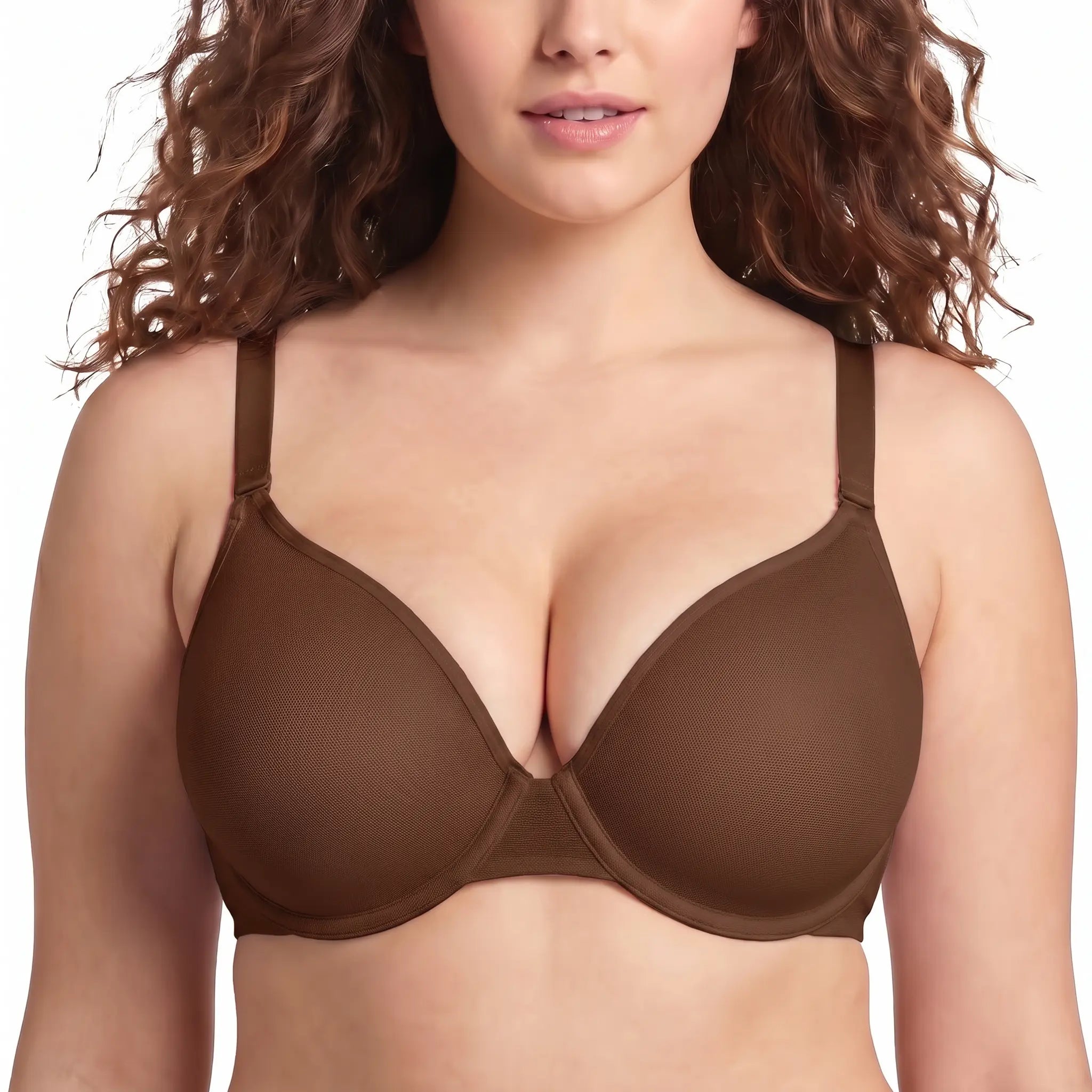 Seraphina Air Light Breathable Sheer Mesh Halter Bra Plus Size