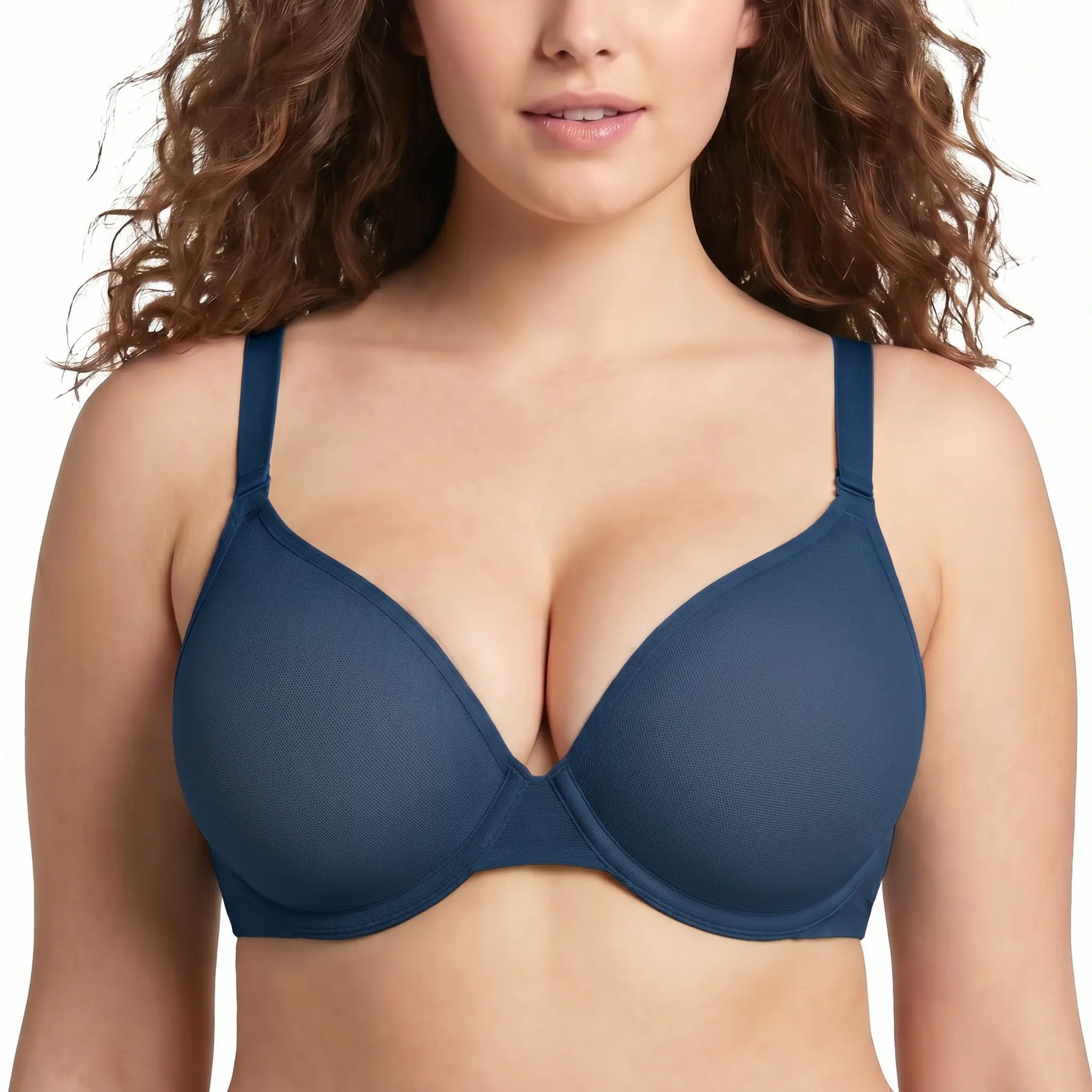 Seraphina Air Light Breathable Sheer Mesh Halter Bra Plus Size