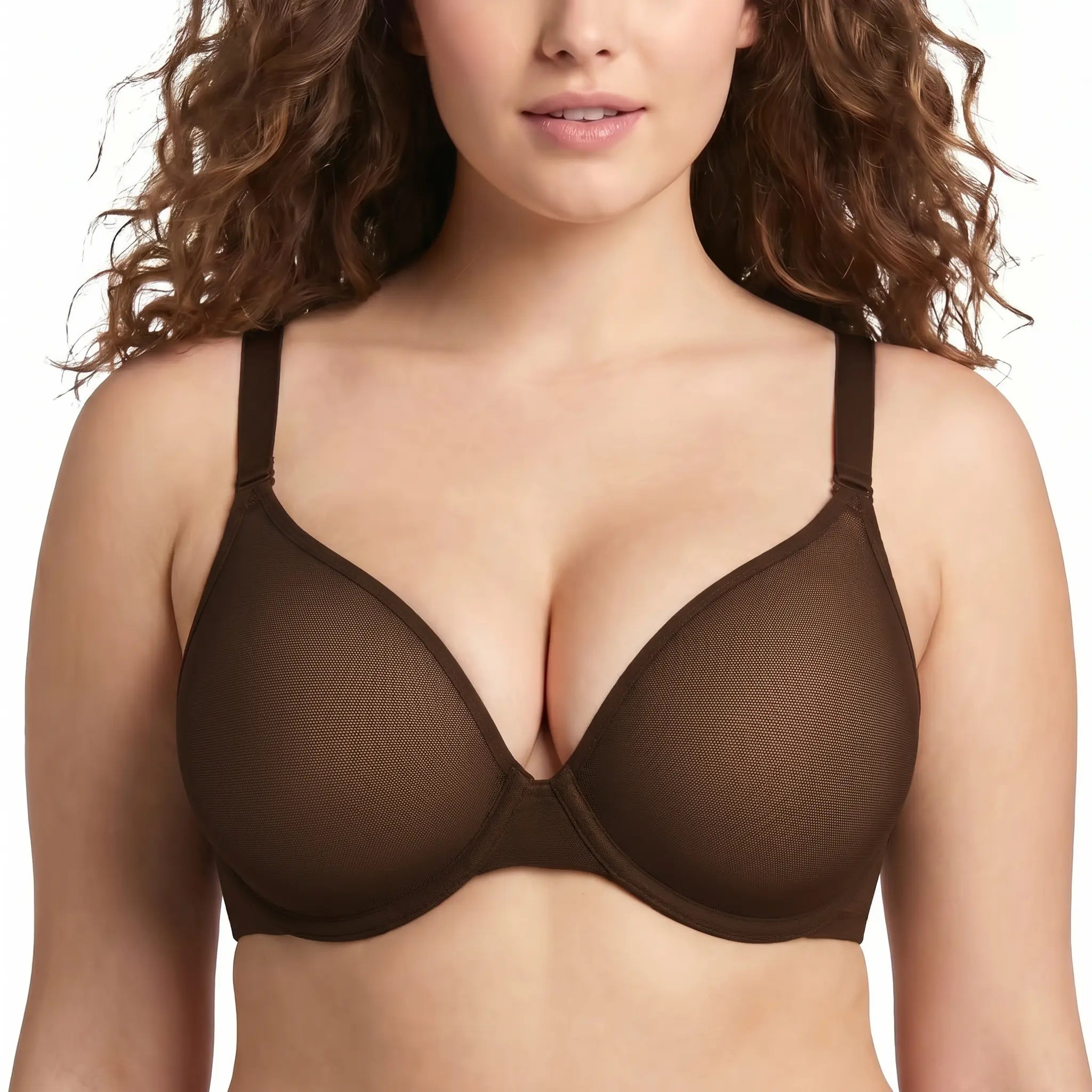 Seraphina Air Light Breathable Sheer Mesh Halter Bra Plus Size