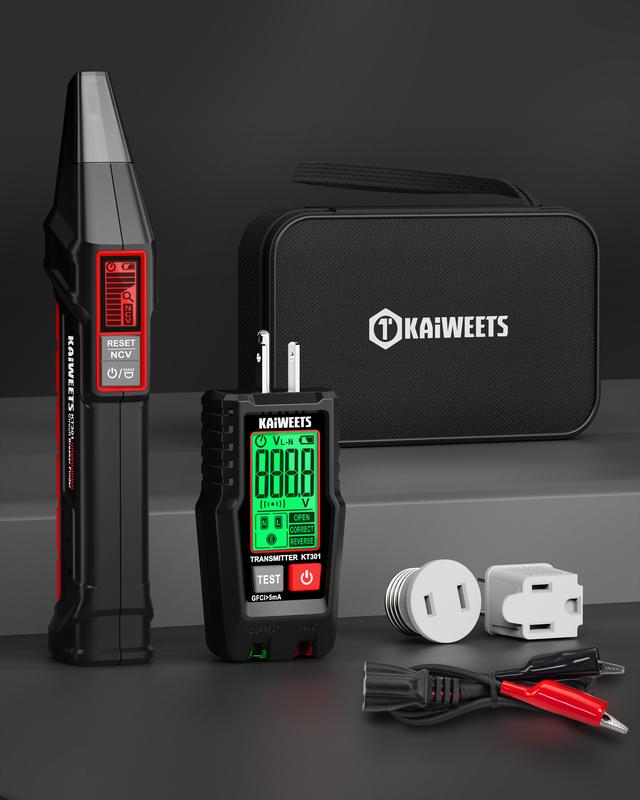 KAIWEETS AC Circuit Breaker Finder Tool with Alert LCD Display