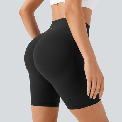 UltraSculpt High Waisted Scrunch Butt Lifting Tummy Control Pocket Shaping Workout Biker Shorts 5"/7"