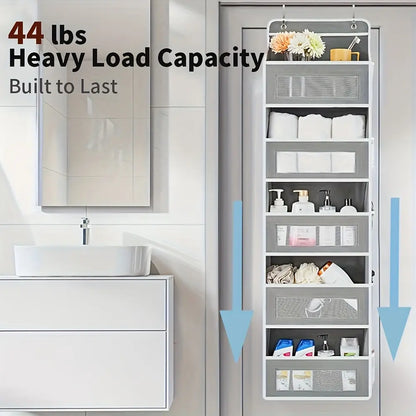 Over-the-Door Hanging Storage Box 4-Tier Fabric Organizer
