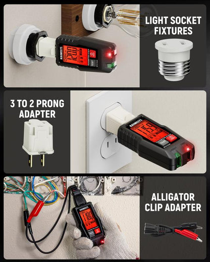 KAIWEETS AC Circuit Breaker Finder Tool with Alert LCD Display