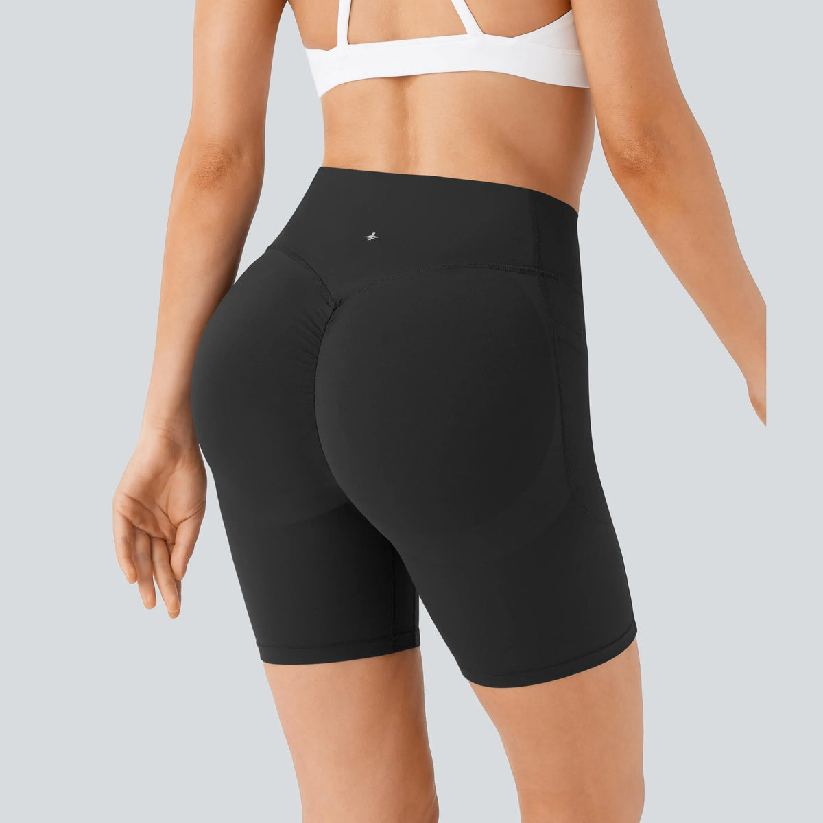 UltraSculpt High Waisted Scrunch Butt Lifting Tummy Control Pocket Shaping Workout Biker Shorts 5"/7"