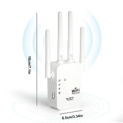 WiFi Extender 2025, Dual Band (5GHz/2.4GHz) Signal Booster