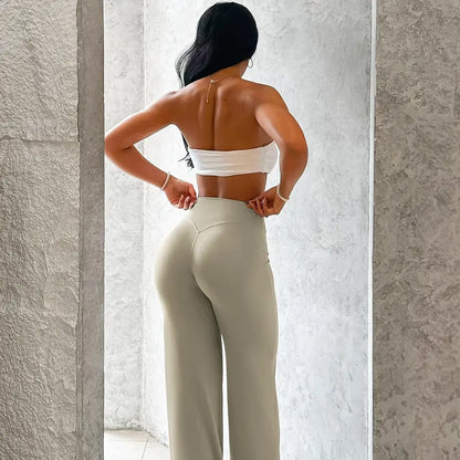 YEOREO Eddiy Leggings High-Waist Straight-Leg No Front Seam Buttery Soft Gym Yoga Pants