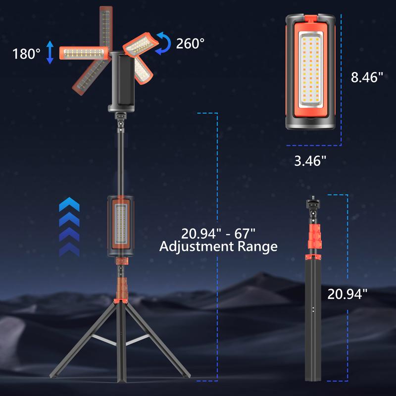 3-Head LED Work/Camping Light