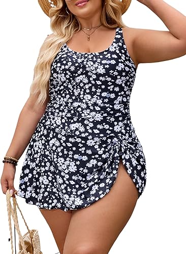Eomenie One Piece Tummy Control Swimdress
