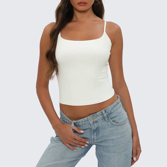 (2 Pack) Tournesol Women Tank Top Casual Sexy Chic Versatile Sleeveless Tops