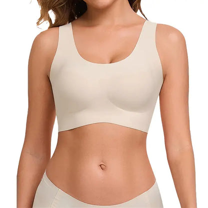 Full Coverage Wireless Bralette Widen Straps Side