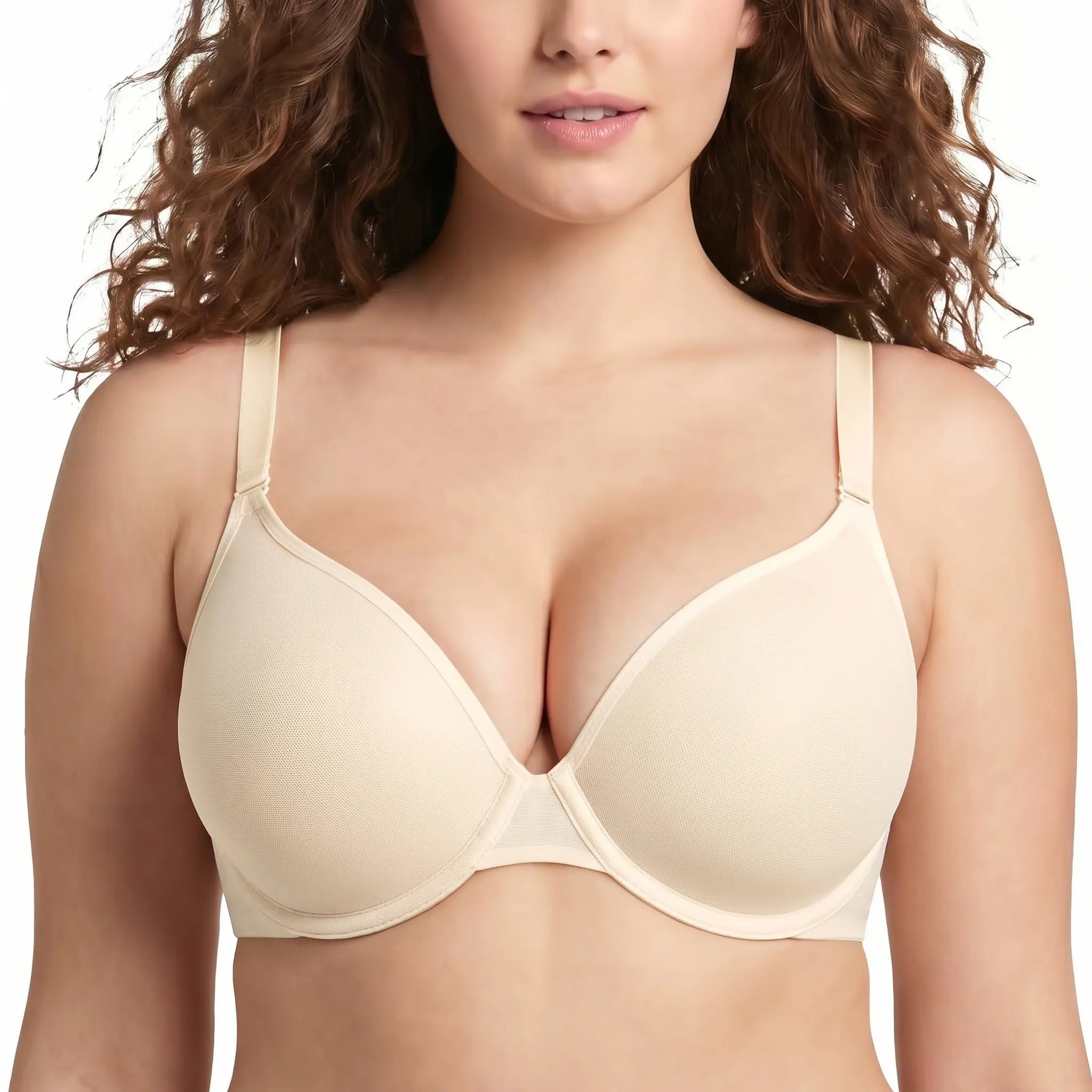 Seraphina Air Light Breathable Sheer Mesh Halter Bra Plus Size