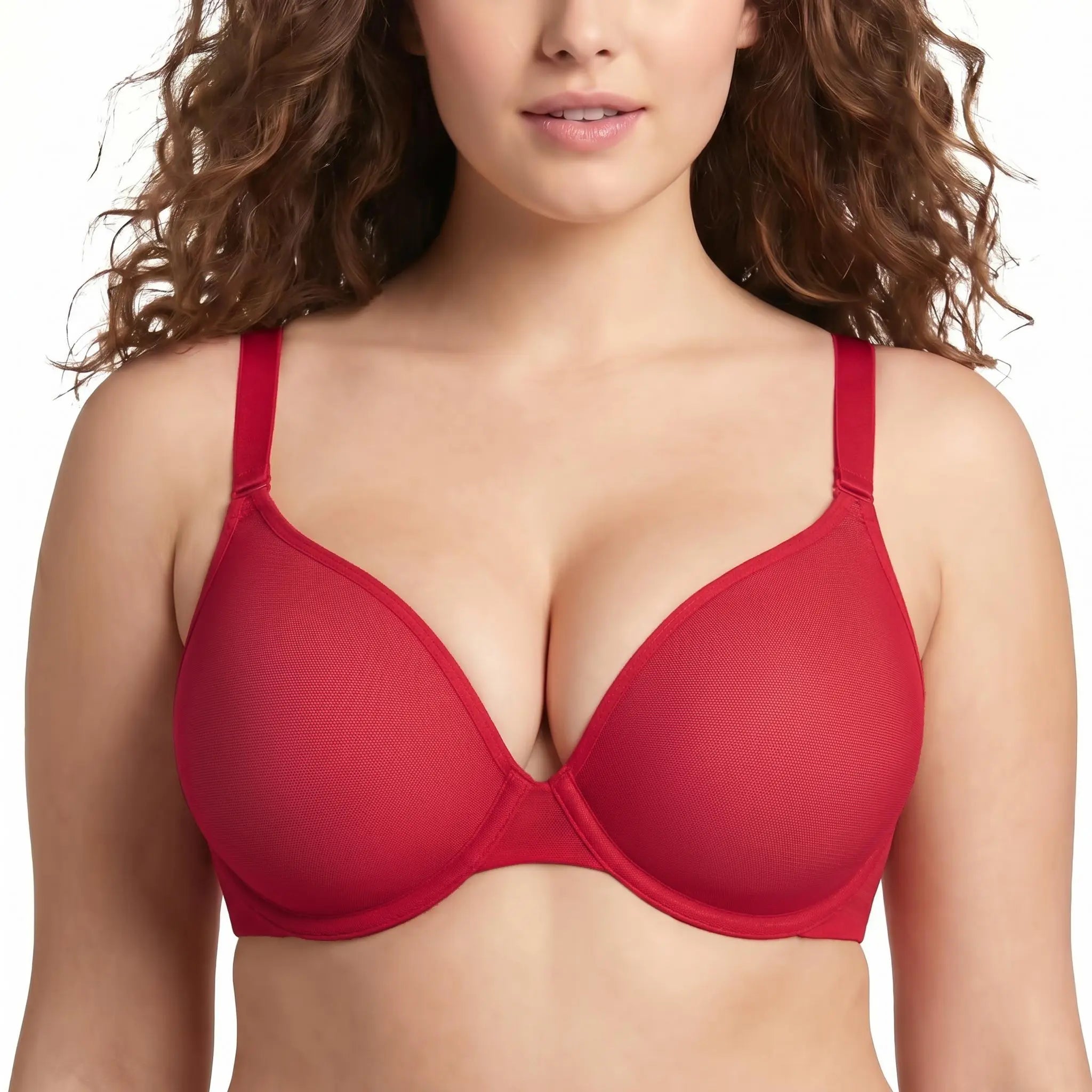 Seraphina Air Light Breathable Sheer Mesh Halter Bra Plus Size